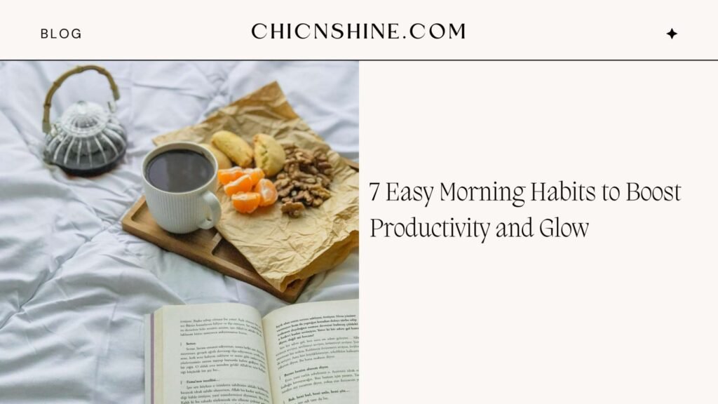 7 Easy Morning Habits to Boost Productivity and Glow