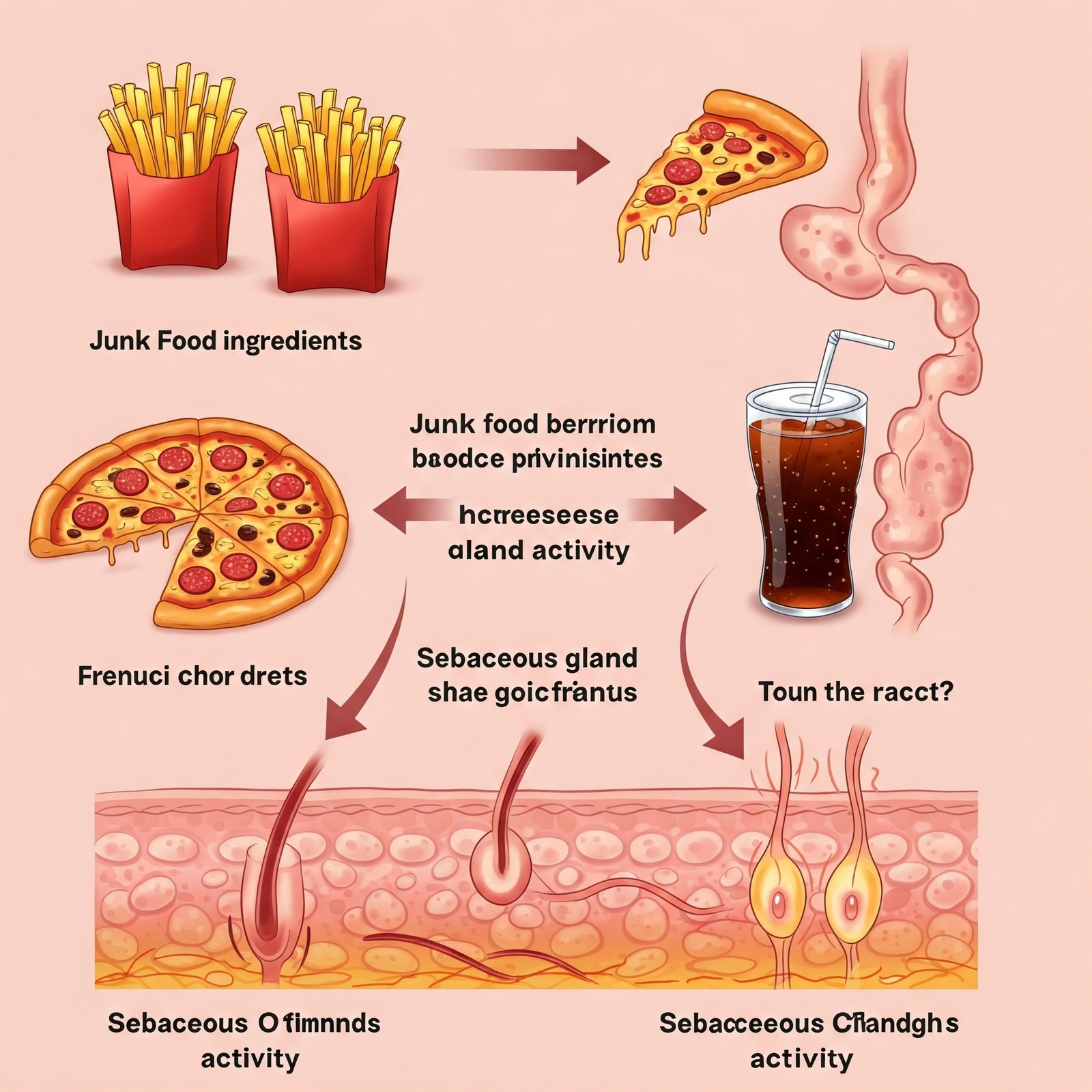 how to fix oily skin after eating junk food