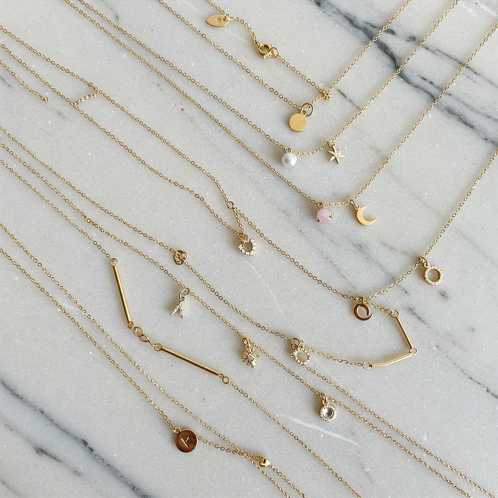 dainty layered necklaces for petite women