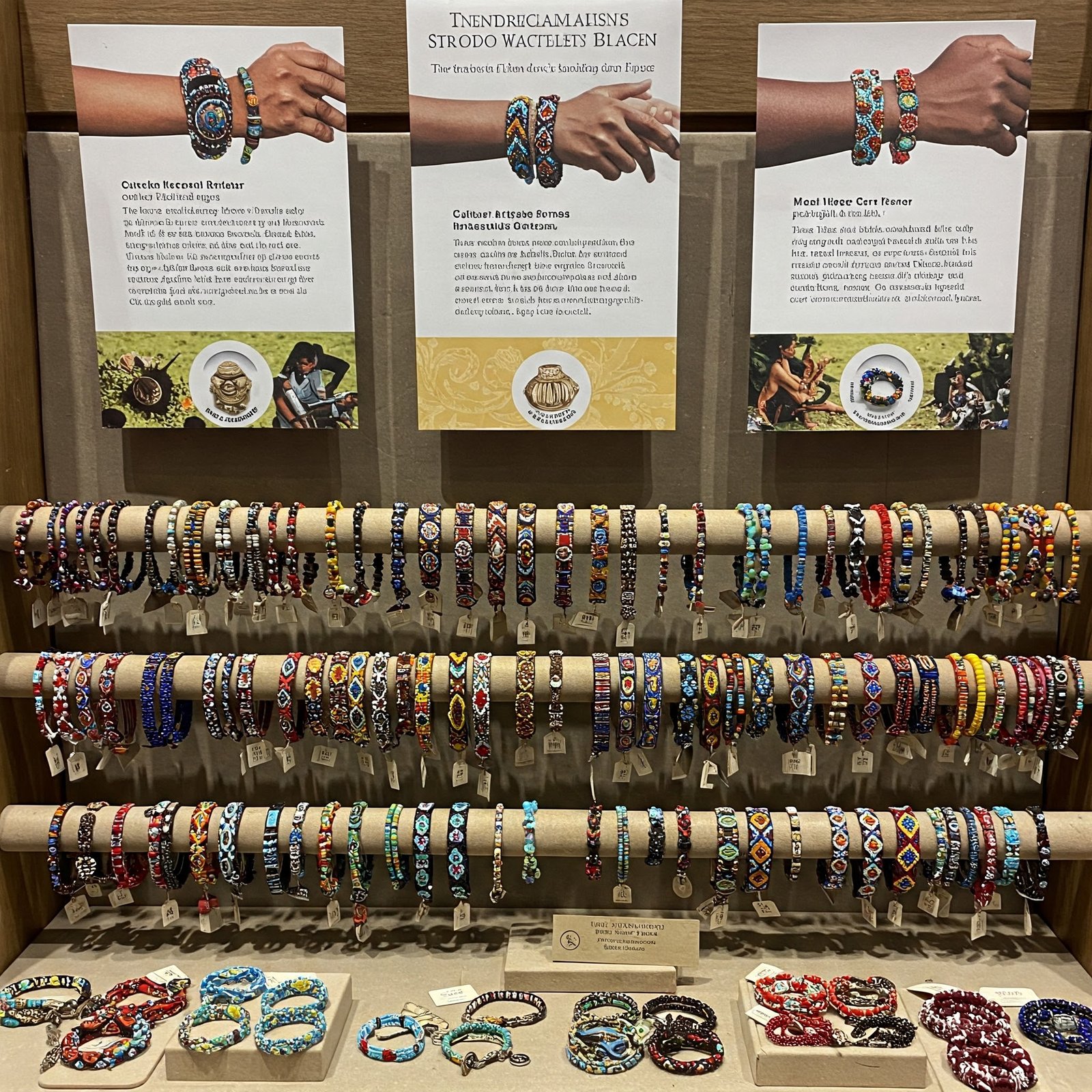 Ten Thousand Villages fair trade beaded bracelets