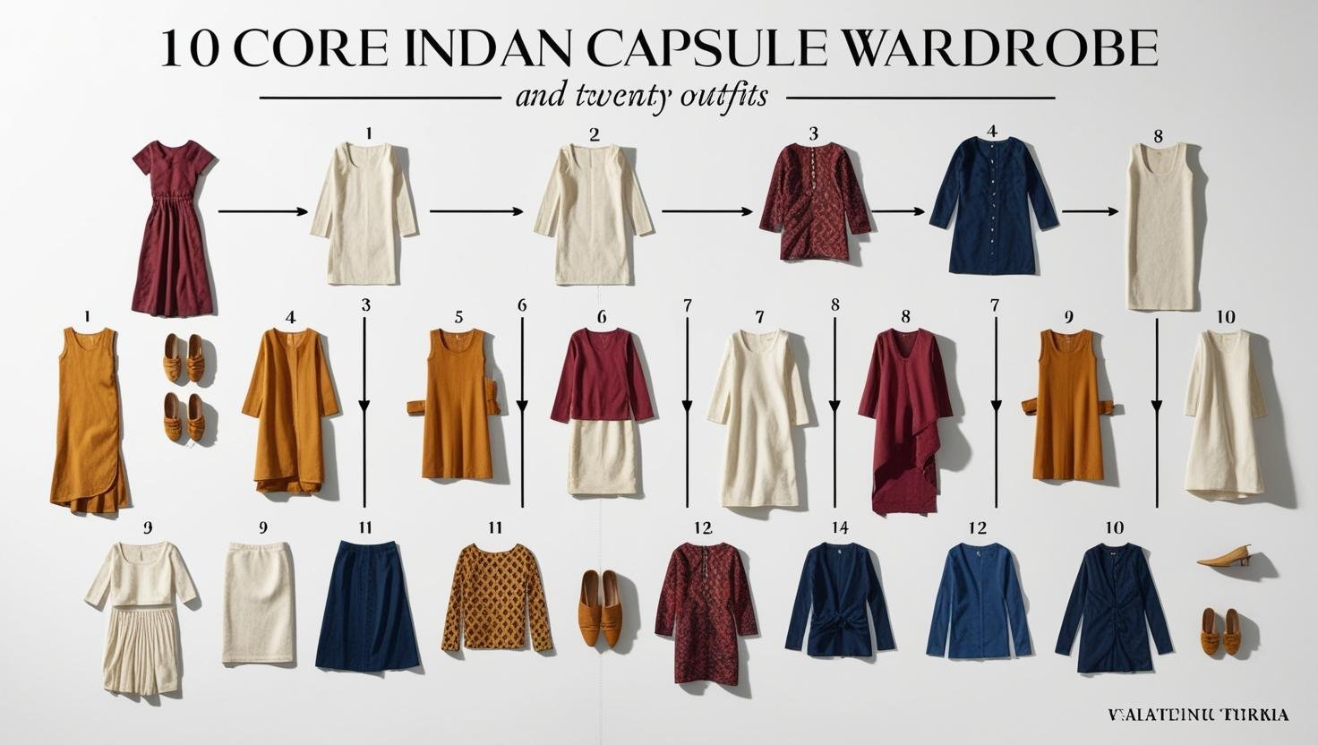 After years of refinement, here's what forms the core of my versatile Indian capsule wardrobe: