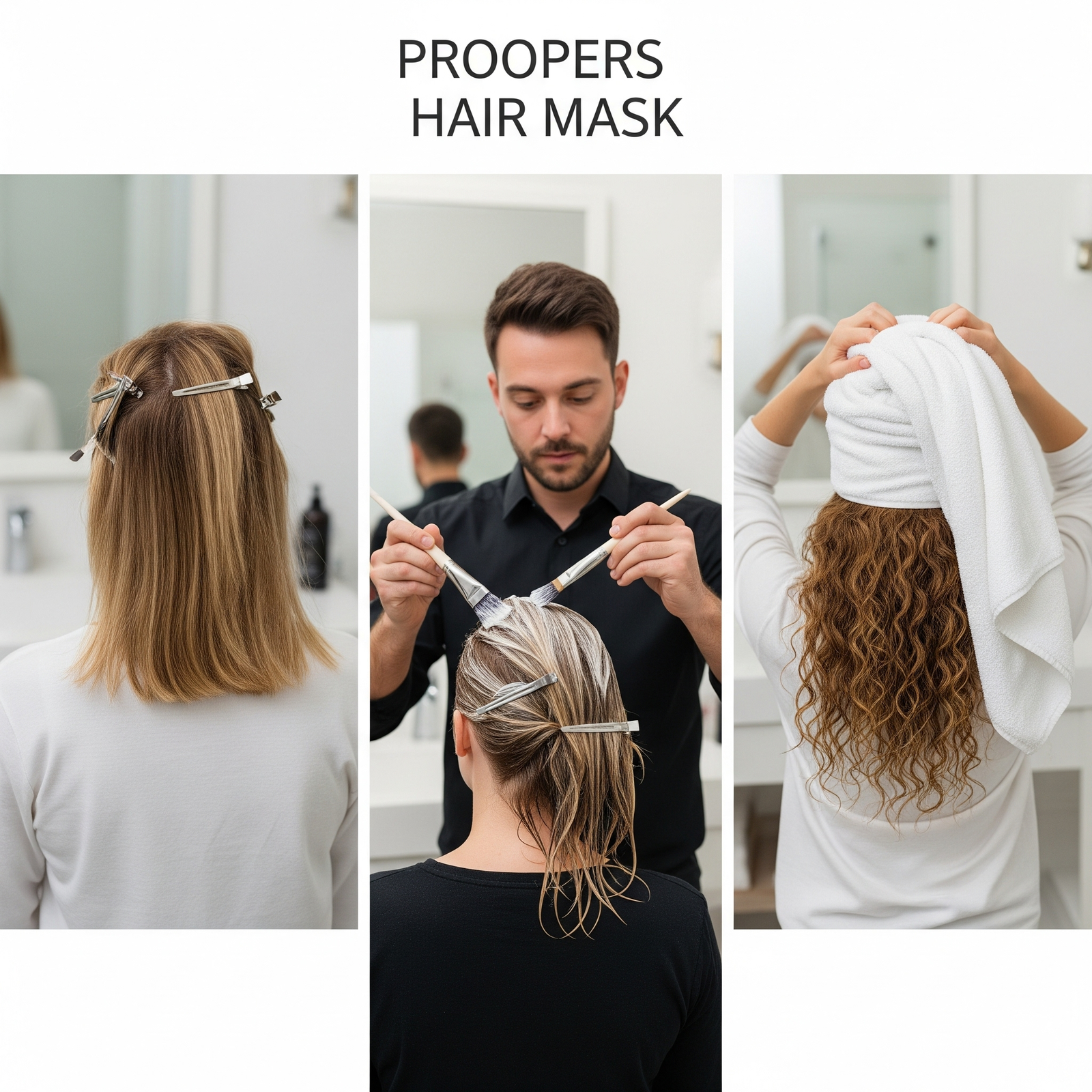 Step-by-step application technique demonstration