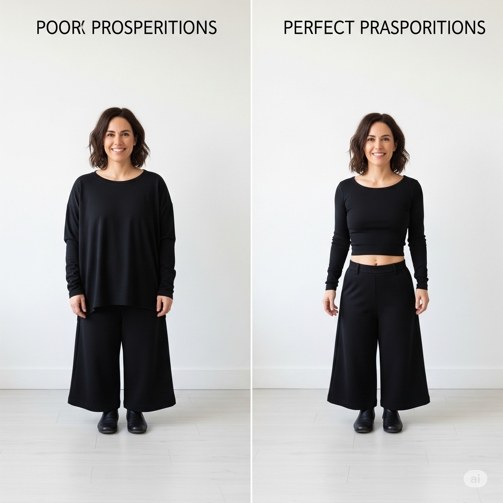 how to wear wide-leg pants if you're petite