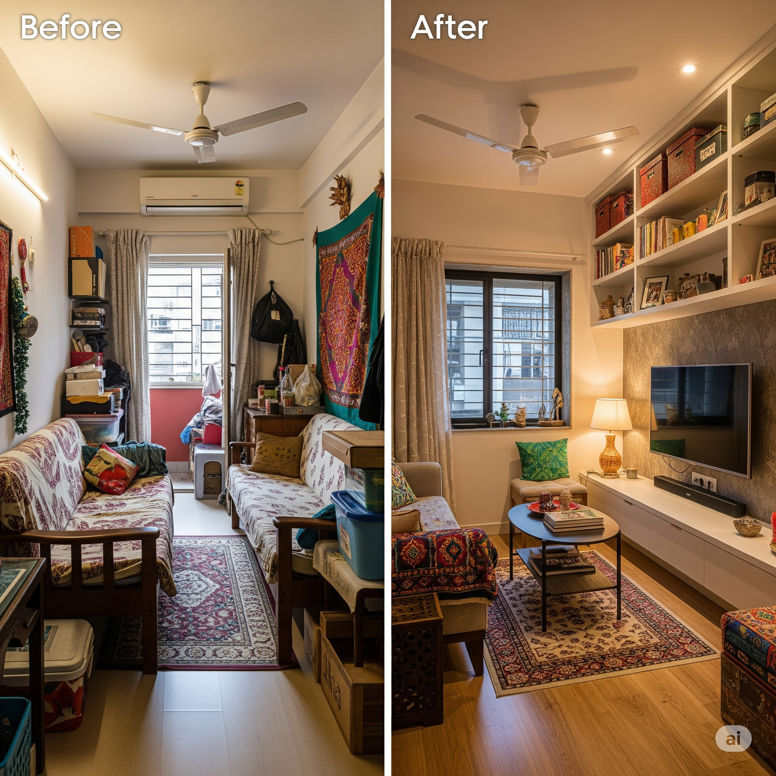 small apartment organization Hacks India