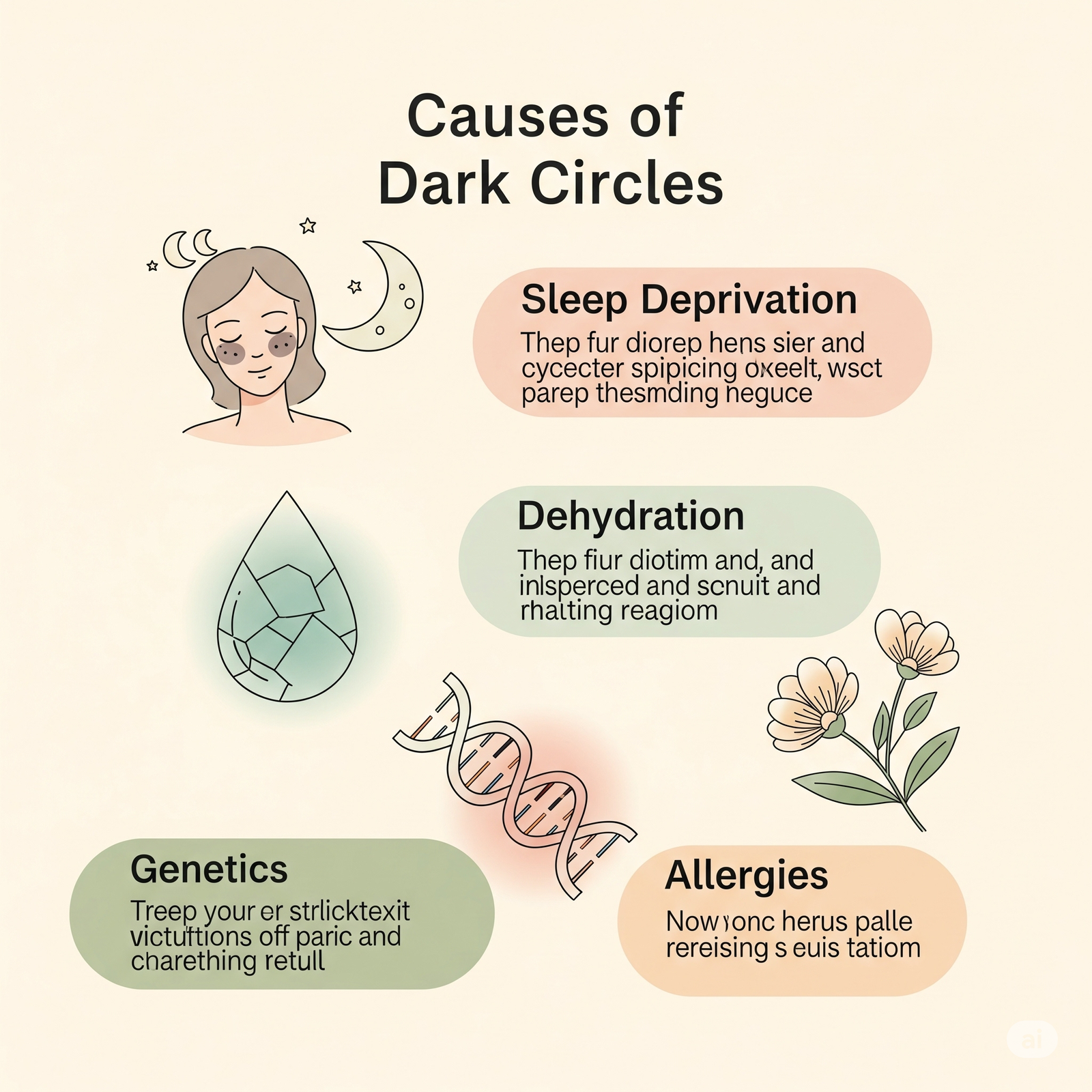how to hide dark circles without concealer