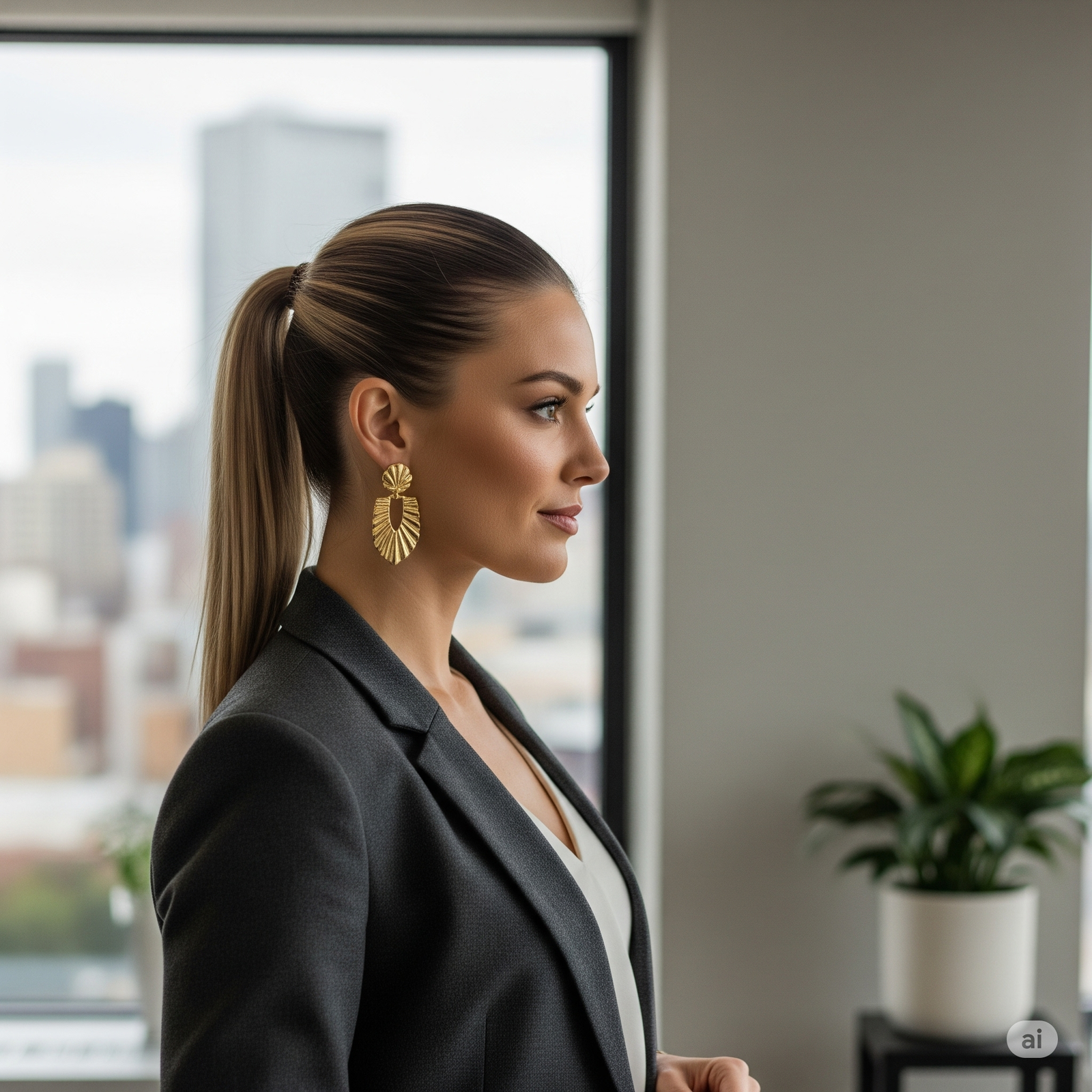 statement earrings styling