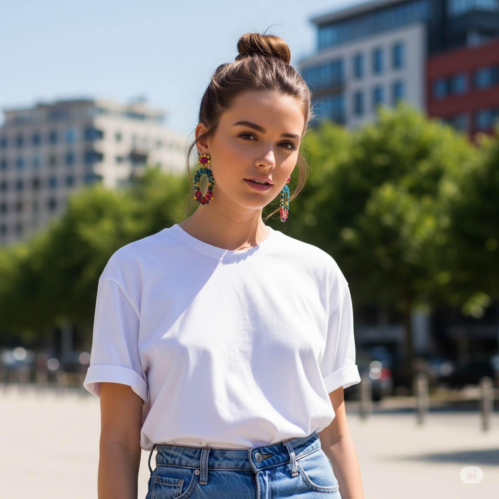 statement earrings styling